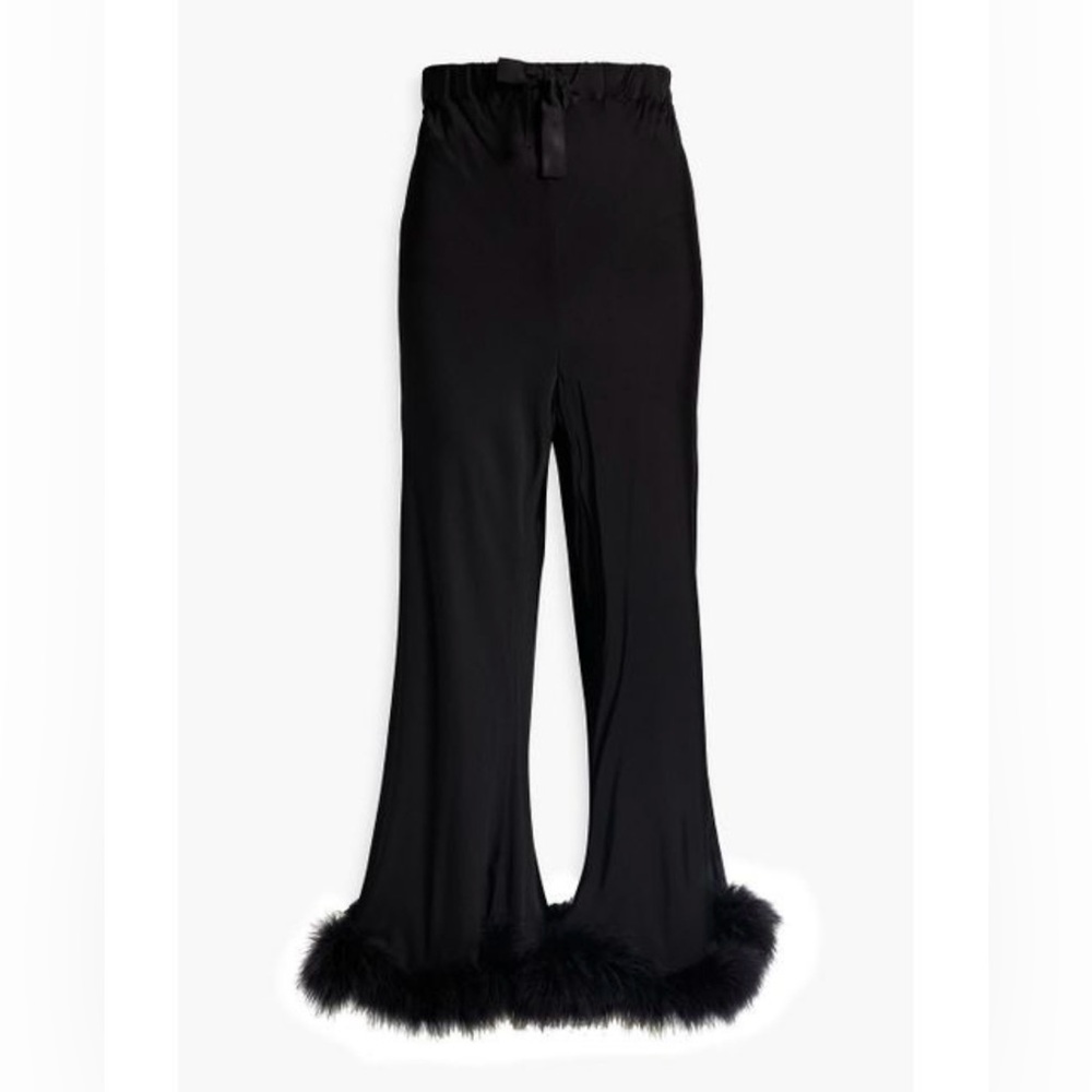 Sleeper Satin Feather Pants